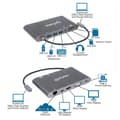 Pikkukuva 10 / 10: MANHATTAN Dokovací stanice USB-C HDMI, Mini DP, VGA, 3xUSB 3.0, USB-C PD-portti, RJ 45, kortinlukija, 3,5 mm