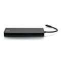 Pikkukuva 4 / 5: C2G USB-C 9-in-1 Dual Display -telakointiasema, jossa HDMI, Ethernet, USB, 3,5 mm:n ääni ja virransyöttö jopa 60 W - 4K 30 Hz (TAA-yhteensopiva) - Tel
