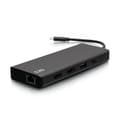 Pikkukuva 1 / 5: C2G USB-C 9-in-1 Dual Display -telakointiasema, jossa HDMI, Ethernet, USB, 3,5 mm:n ääni ja virransyöttö jopa 60 W - 4K 30 Hz (TAA-yhteensopiva) - Tel