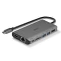 Miniatyrbild 2 av 5: LINDY 43323 USB 3.2 Typ C Laptop Mini Dock - 4K HDMI & DP, PD 3.0 100W, USB 3.2, Gigabit Ethernet, SD, Audio, Vit och Brun