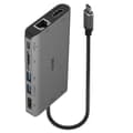 Miniatyrbild 1 av 5: LINDY 43323 USB 3.2 Typ C Laptop Mini Dock - 4K HDMI & DP, PD 3.0 100W, USB 3.2, Gigabit Ethernet, SD, Audio, Vit och Brun