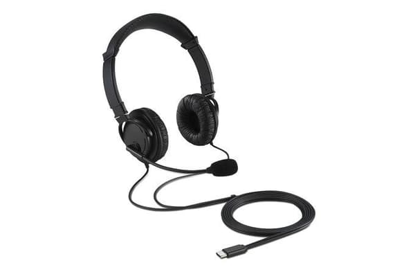 Kensington USB-C Hi-Fi-hörlurar med brusreducerande mikrofon - Svart