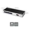 Miniatyrbild 2 av 8: StarTech.com Hybrid Dual 4K USB-C dockningsstation med 6x USB 3.0-portar USB-A-kompatibel