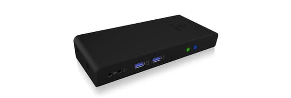 RaidSonic ICY BOX IB-DK2251AC - Telakointiasema - USB-C / USB3.0 - 2 x HDMI - GigE (IB-DK2251AC)