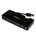Miniatyrbild 1 av 4: StarTech.com Universal USB3.0 Mini Dockningsstation för bärbar dator med - HDMI eller VGA, Gigabit Ethernet - USB-dockningsstation - GigE (USB3SMDOCKH