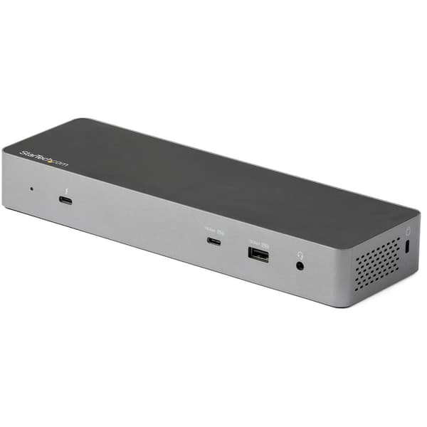 StarTech.com Thunderbolt 3 -telakointiasema USB-C-isäntäyhteensopivuuden kanssa - Kaksi 4K 60 Hz DisplayPort 1.4- tai Dual HDMI -näyttöä - Yksi 8K - T