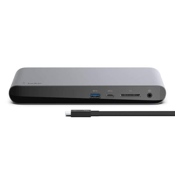 Belkin Thunderbolt 3 Dock Pro - Dockingstation - USB-C / Thunderbolt 3 - DP - GigE - 170 Watt - Storbritannien og Nordirland (F4U097VF)