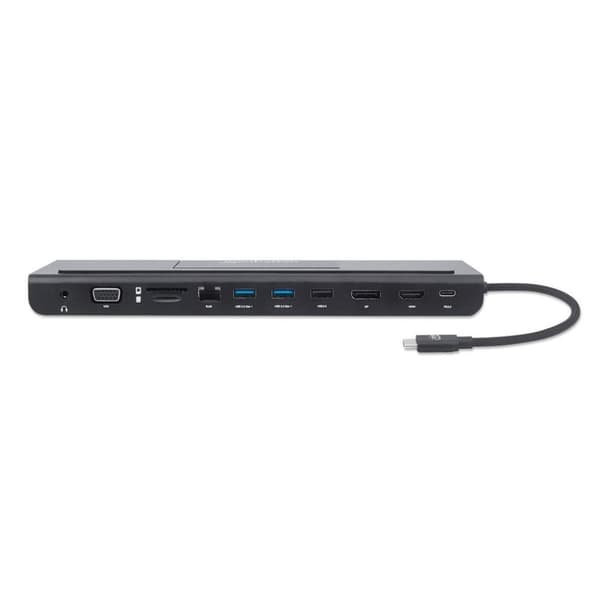 Manhattan 153478 USB-C dockingstation til bærbar computer Velegnet til mærke: Universal Inkl. opladningsfunktion