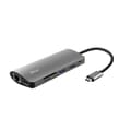 Miniatyrbild 1 av 6: Trust Dalyx 7-i-1 USB-C Multi-Port Adapter USB-C, 2X USB-A, HDMI, Ethernet, Micro SD, SD-kortportar, PC, MacBook, Chromebook, Laptop