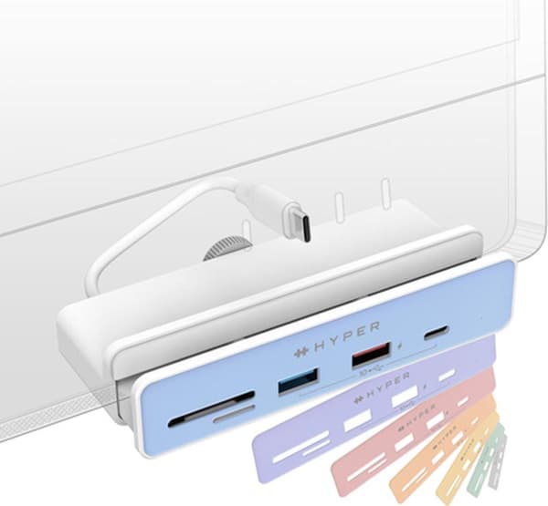 Hyper HyperDrive 6-i-1 USB-C Hub för iMac 24-tum