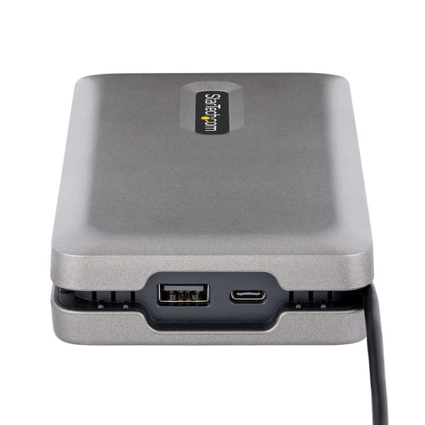 StarTech.com USB-C-moniporttinen sovitin, jossa USB-C DP Alt Mode -videolähtö / 4K HDMI 2.0 / VGA, USB-C Dual Monitor -telakointiasema, 100 W PD Pass-