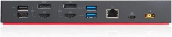 Lenovo 40AF0135EU bärbar dockningsstation/portreplikator Trådbunden Svart