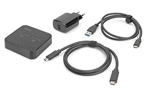 Digitus Dual M.2 NVMe SSD -telakointiasema offline-kloonitoiminnolla, USB-C™