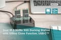 Pikkukuva 2 / 6: Digitus Dual M.2 NVMe SSD -telakointiasema offline-kloonitoiminnolla, USB-C™