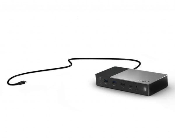 MSI USB-C dockningsstation Gen 2 - USB 3.2 Gen 2 (3.1 Gen 2) Typ-C - DisplayPort - HDMI - RJ-45 - USB 2.0 - USB 3.2 Gen 2 (3.1 Gen 2) Typ-A - USB 3.2