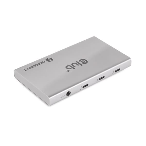 Club3D Thunderbolt 4 Bærbar 5-i-1 Hub med Smart Power - Dockingstation - Thunderbolt 4 - 100 Watt