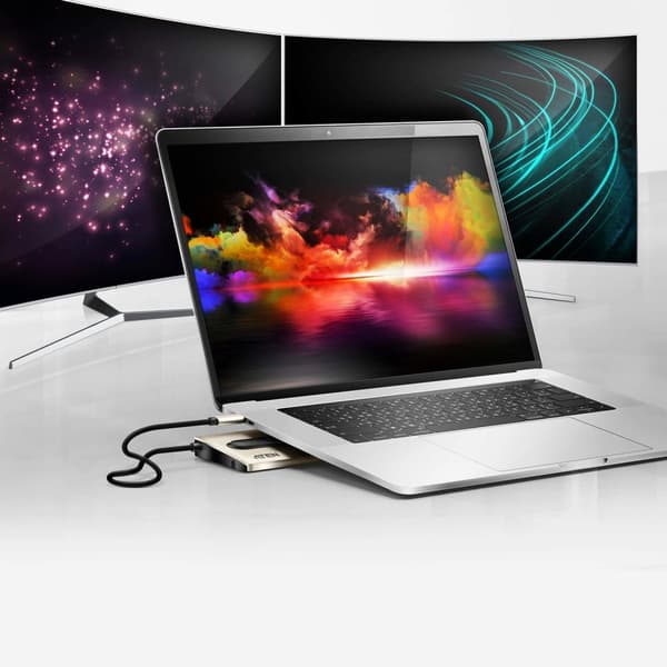 ATEN UH3237 - Dockningsstation - USB-C 3.1 Gen 1 / Thunderbolt 3 - VGA, 2 x HDMI - GigE (UH3237)