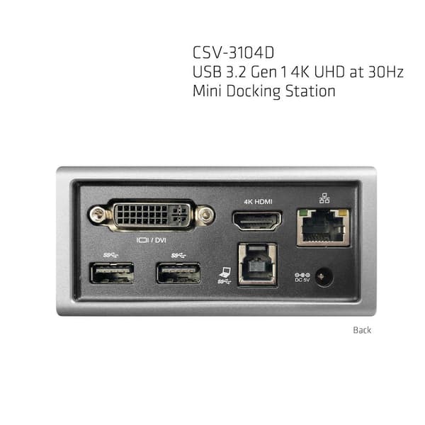 Club 3D USB 3.0 Dual Graphics 4K/UHD mini dockingstation (CSV-3104D)