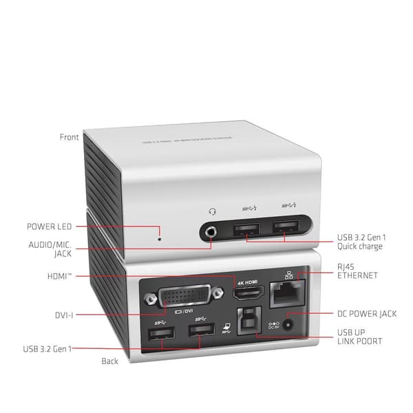 Club 3D USB 3.0 Dual Graphics 4K/UHD mini dockingstation (CSV-3104D)