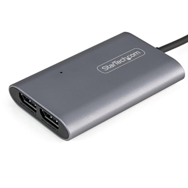 StarTech.com Thunderbolt 3 - Dual DisplayPort -sovitin DP 1.4 - Kaksi 4K 60 Hz tai yksi 8K/5K TB3 - DP-sovitin - Mac/Windows - USB/DisplayPort-sovitin