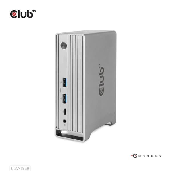 Club 3D - dockingstation - USB-C - VGA, 2 x HDMI, DP - GigE - 120 watt