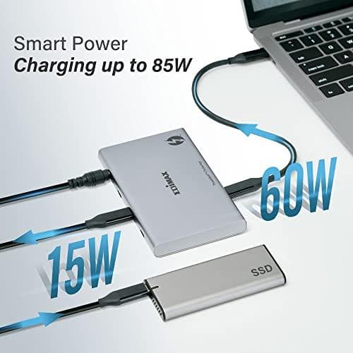 Edimax TD-405BP 5-i-1 minidockningsstation - Thunderbolt 4 - 100 Watt (TD-405BP)