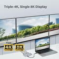 Miniatyrbild 5 av 6: Edimax TD-405BP 5-i-1 minidockningsstation - Thunderbolt 4 - 100 Watt (TD-405BP)