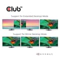 Miniatyrbild 4 av 8: Club3D USB Gen1 Type-C Triple Display Dynamic PD Laddningsdocka med 65 Watts laddare