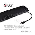 Miniatyrbild 6 av 8: Club3D USB Gen1 Type-C Triple Display Dynamic PD Laddningsdocka med 65 Watts laddare