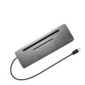 Miniatyrbild 3 av 9: I-TEC USB-C Metal 4K 3xDisplay DS 1xHDMI 1xVGA 1xDP 1xSD+1x microSD-kortläsare 1xGLAN 1x3.5mm Audio 2xUSB 3.0 2xUSB 2.0 1xUSB-C PD (C31FLATDOCKPDPRO)
