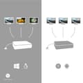 Miniatyrbild 4 av 9: I-TEC USB-C Metal 4K 3xDisplay DS 1xHDMI 1xVGA 1xDP 1xSD+1x microSD-kortläsare 1xGLAN 1x3.5mm Audio 2xUSB 3.0 2xUSB 2.0 1xUSB-C PD (C31FLATDOCKPDPRO)