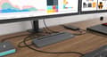 Miniatyrbild 6 av 9: I-TEC USB-C Metal 4K 3xDisplay DS 1xHDMI 1xVGA 1xDP 1xSD+1x microSD-kortläsare 1xGLAN 1x3.5mm Audio 2xUSB 3.0 2xUSB 2.0 1xUSB-C PD (C31FLATDOCKPDPRO)