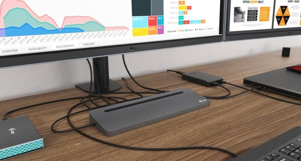 I-TEC USB-C Metal 4K 3xDisplay DS 1xHDMI 1xVGA 1xDP 1xSD+1x microSD-kortläsare 1xGLAN 1x3.5mm Audio 2xUSB 3.0 2xUSB 2.0 1xUSB-C PD (C31FLATDOCKPDPRO)