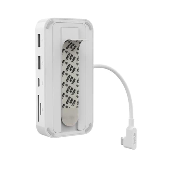 Belkin CONNECT USB-C 6-i-1 Multiport Hub+-hållare INC011btWH (INC011BTWH)