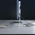 Miniatyrbild 9 av 10: Belkin CONNECT USB-C 6-i-1 Multiport Hub+-hållare INC011btWH (INC011BTWH)