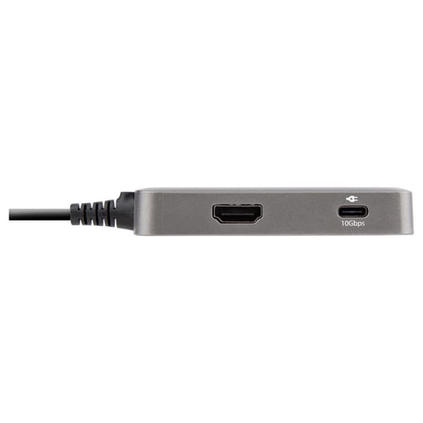 StarTech.com USB-C Multiport Adapter - USB-C till 4K 60Hz HDMI 2.0 - 100W Power Delivery Pass-through - 3-Port 10Gbit/s USB 3.1 Hub - Reseadapter USB