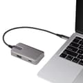 Miniatyrbild 8 av 10: StarTech.com USB-C Multiport Adapter - USB-C till 4K 60Hz HDMI 2.0 - 100W Power Delivery Pass-through - 3-Port 10Gbit/s USB 3.1 Hub - Reseadapter USB