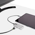 Miniatyrbild 10 av 10: StarTech.com USB-C Multiport Adapter - USB-C till 4K 60Hz HDMI 2.0 - 100W Power Delivery Pass-through - 3-Port 10Gbit/s USB 3.1 Hub - Reseadapter USB