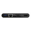Miniatyrbillede 5 af 6: Belkin USB-C multimedieadapter - sort (HDMI 4K, VGA, Gigabit Ethernet, USB-A 3.0)