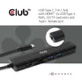 Miniatyrbillede 3 af 6: Club USB C til HDMI 4K60 + 2x USBA + RJ4