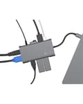 Miniatyrbillede 7 af 8: ICY BOX USB-C Dock med HDMI, USB 3.0 Hub, strømforsyning, LAN, kortlæser, lyd, VGA til MacBook og bærbar, aluminium