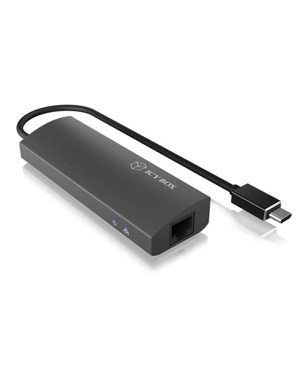 RaidSonic ICY BOX IB-HUB1406-C - Dockingstation - (USB-C) - GigE
