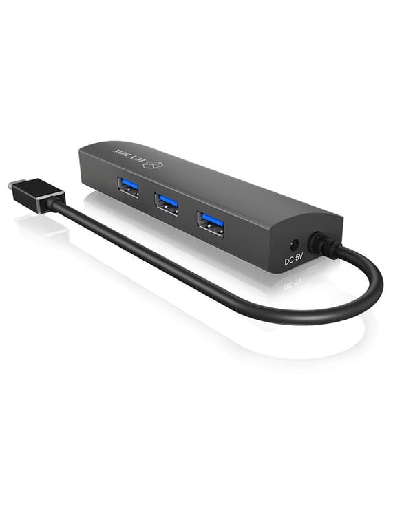 RaidSonic ICY BOX IB-HUB1406-C - Dockingstation - (USB-C) - GigE
