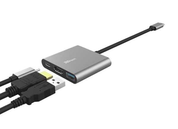 Trust Dalyx USB 3.2 Gen 1 (3.1 Gen 1) Type-C 5 Mbit/s alumiini, musta