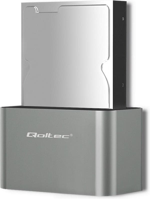 Qoltec 5315 Dockningsstation för hårddisk/SSD | 2,5"/3,5" SATA | USB 3.0