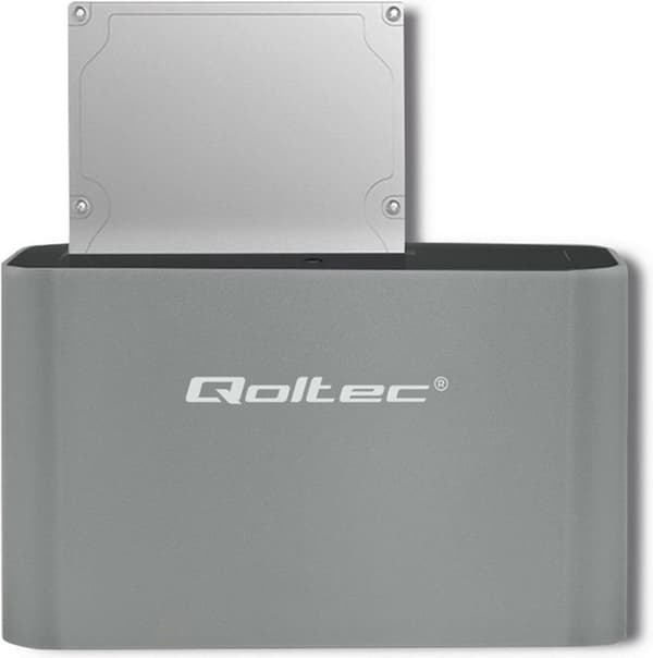 Qoltec 5315 Dockningsstation för hårddisk/SSD | 2,5"/3,5" SATA | USB 3.0