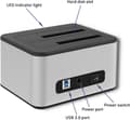 Pikkukuva 5 / 8: Qoltec 2x HDD/SSD-telakointiasema | 2,5/3,5 SATA | USB 3.0 | klooni.