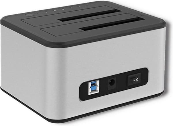 Qoltec 2x HDD/SSD-telakointiasema | 2,5/3,5 SATA | USB 3.0 | klooni.