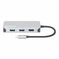 Miniatyrbild 4 av 11: MANHATTAN USB-C 8-i-1 dockningsstation med strömförsörjning USB 3.2 Gen 1 Typ C hane till HDMI hona (4K@30Hz), tre USB-A-portar (upp till 5 Gbps), Gig
