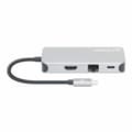 Miniatyrbild 6 av 11: MANHATTAN USB-C 8-i-1 dockningsstation med strömförsörjning USB 3.2 Gen 1 Typ C hane till HDMI hona (4K@30Hz), tre USB-A-portar (upp till 5 Gbps), Gig